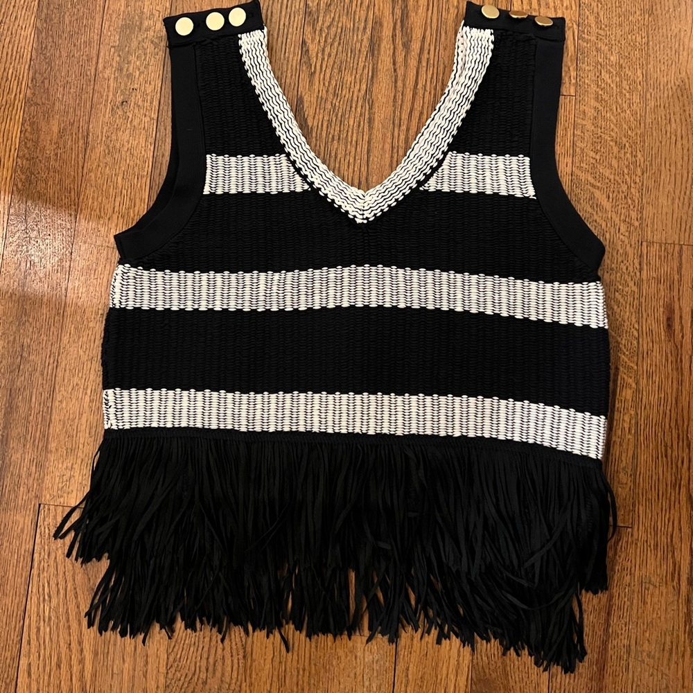 Black and Navy Club Monaco Tank